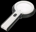 Loupe à main et pied 2.5x et 8x - 10 LED 7731RD LI