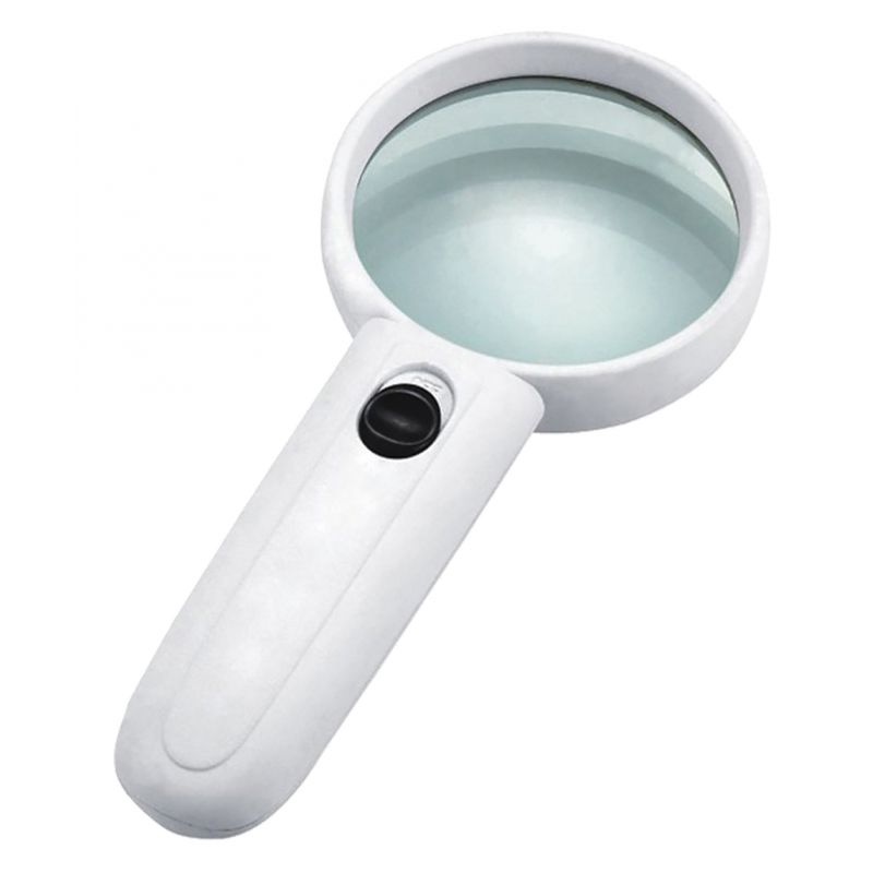 [#413010-S64439] Loupe d'observation éclairante à poser x4