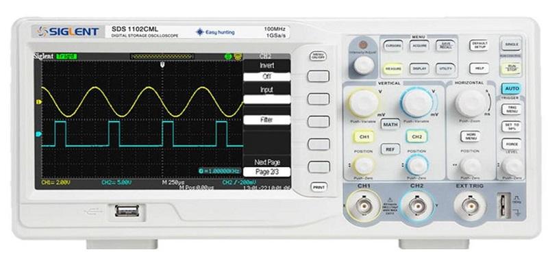 Oscilloscope 2 voies 100 MHz SDS1102CML+ SIGLENT
