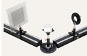 Rail de 500 mm + pieds + tube de rangement