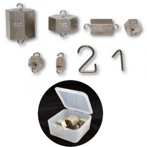 Masses hexagonales à crochet (1 lot de 11 masses)