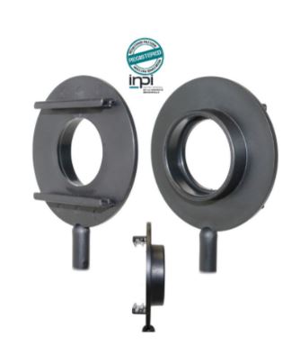 [#004139-S65221] Porte-lentille et diapositive Ø 40 mm pour banc d'optique spécial collège