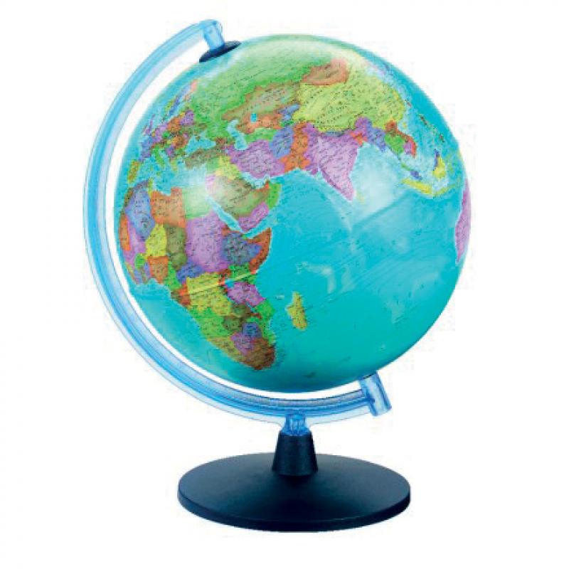 [#032002-S69756] Globe terrestre politique