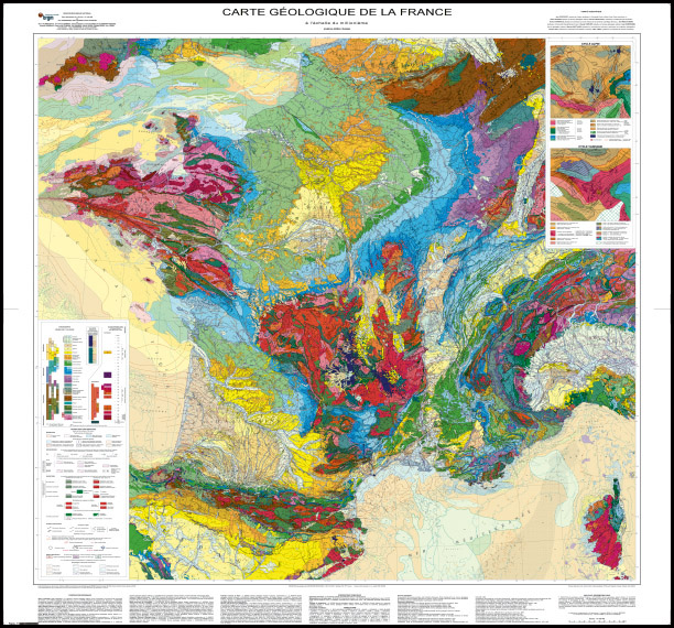 [#053013-S58792] Carte géologique de la France