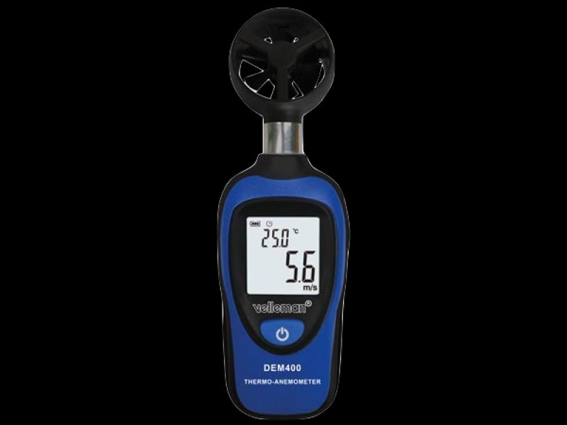 Mini thermomètre / anémomètre numérique