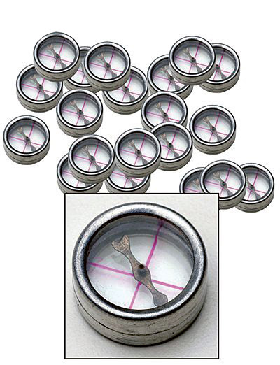 Boussoles transparentes - Lot de 12