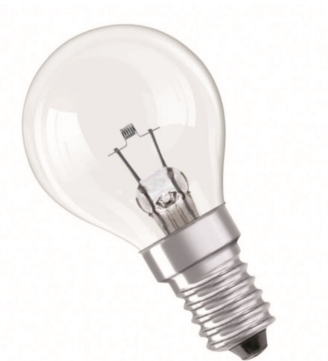 Ampoule E14 à filament ponctuel