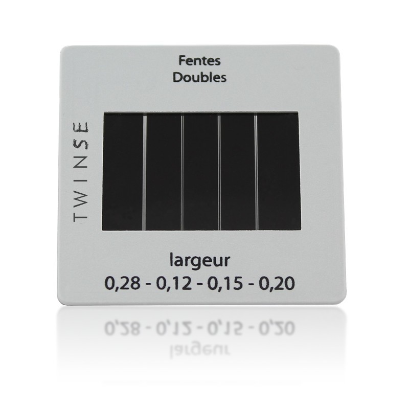 [#404093-S66931] Diapositive fentes de Young doubles à largeur variable