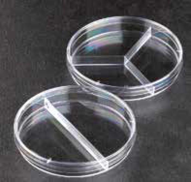 Boîtes de Pétri compartimentées stériles en polystyrène (lot de 20)