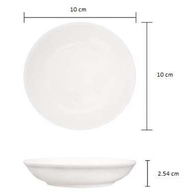 Soucoupe en porcelaine