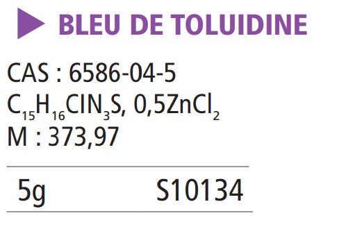 Bleu de toluidine pour microscopie pur - 5 g