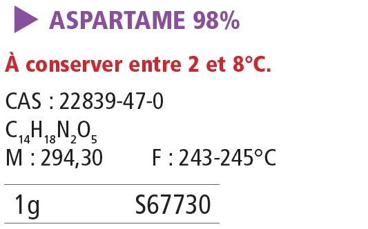 Aspartame pur - 1 g