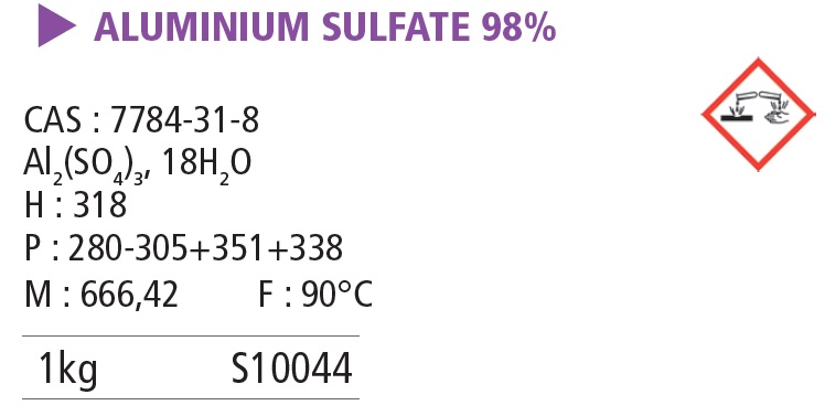 Aluminium sulfate TP - 1 kg