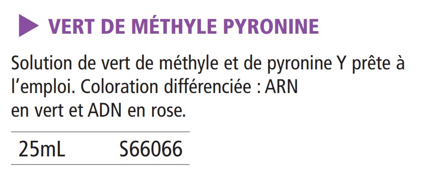 Vert de methyle pyronine pur - 25 mL