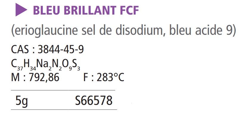 Bleu brillant FCF pur - 5 g