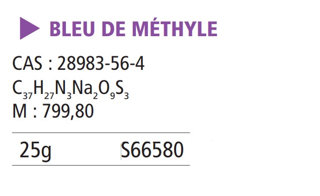 Bleu de méthyle - 25  g