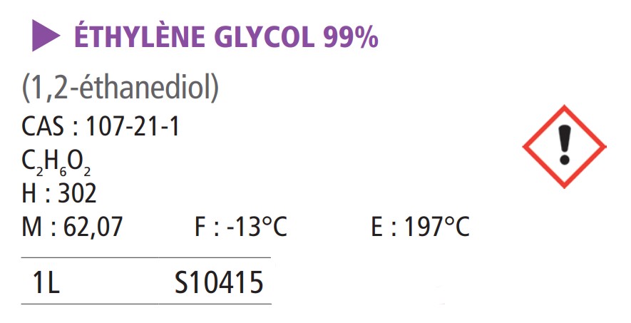 Éthylene glycol - 1 L 