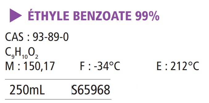 Ethyle benzoate - 250 mL 