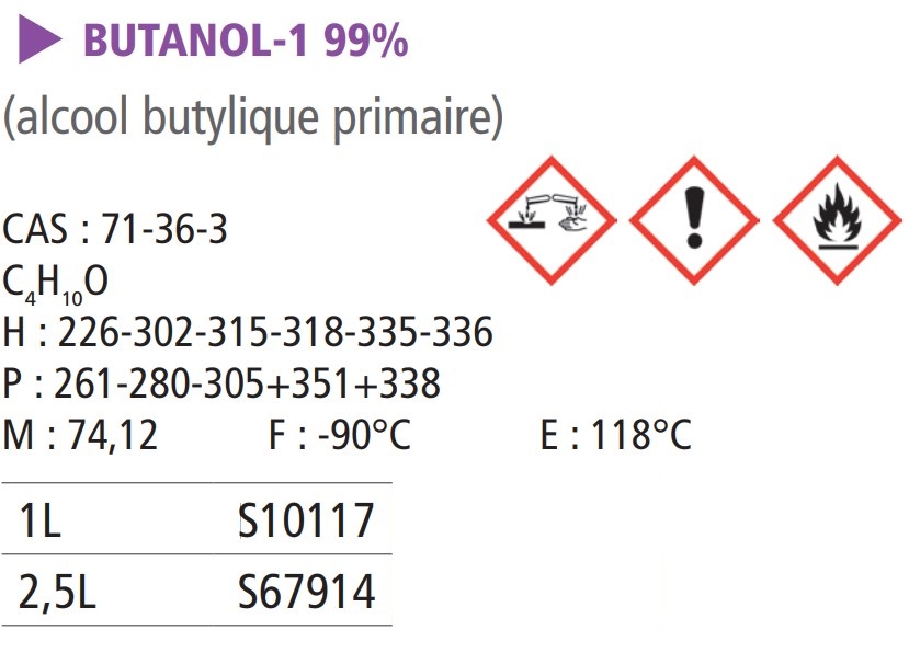 1-Butanol pur - 1 L