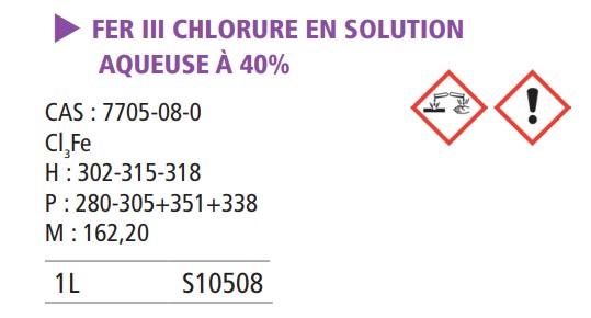 Fer (III) chlorure solution - 1 L
