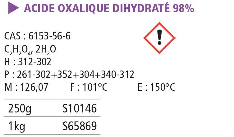 Acide oxalique pur