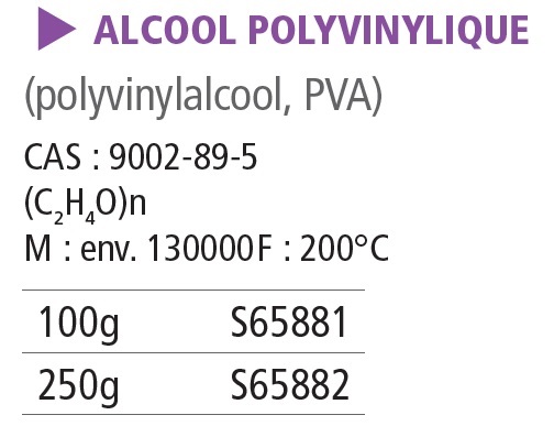 Alcool polyvinylique