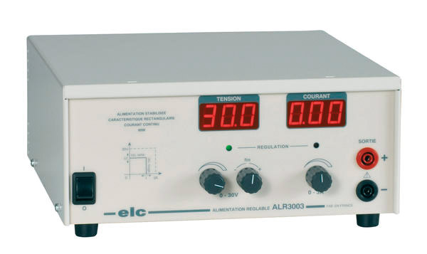 [#350016-S64538] Alimentation réglable 0-30 V CC (0 - 3 A)
