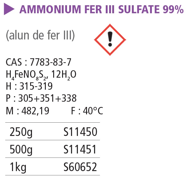 Ammonium fer (III) sulfate
