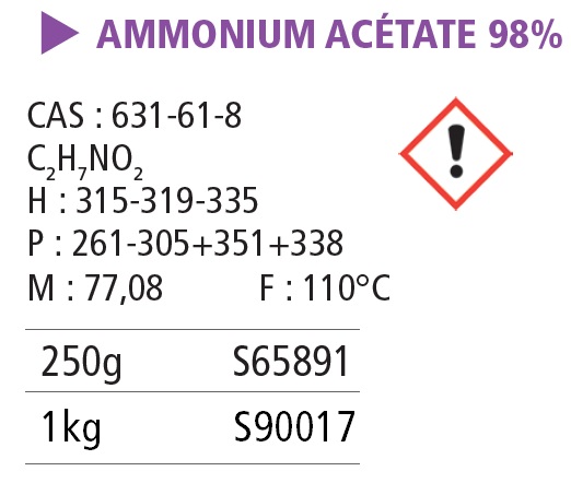 Ammonium éthanoate