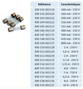 Fusibles temporisés 5 x 20 mm (lot de 10)