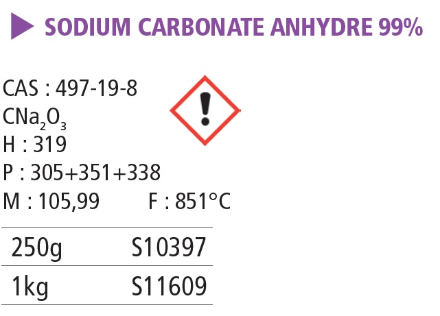 Sodium carbonate anhydre