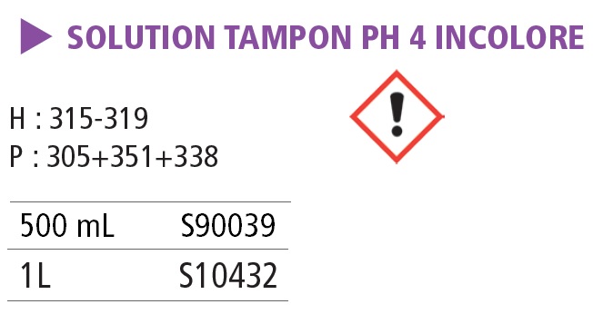 Solution tampon pH 4
