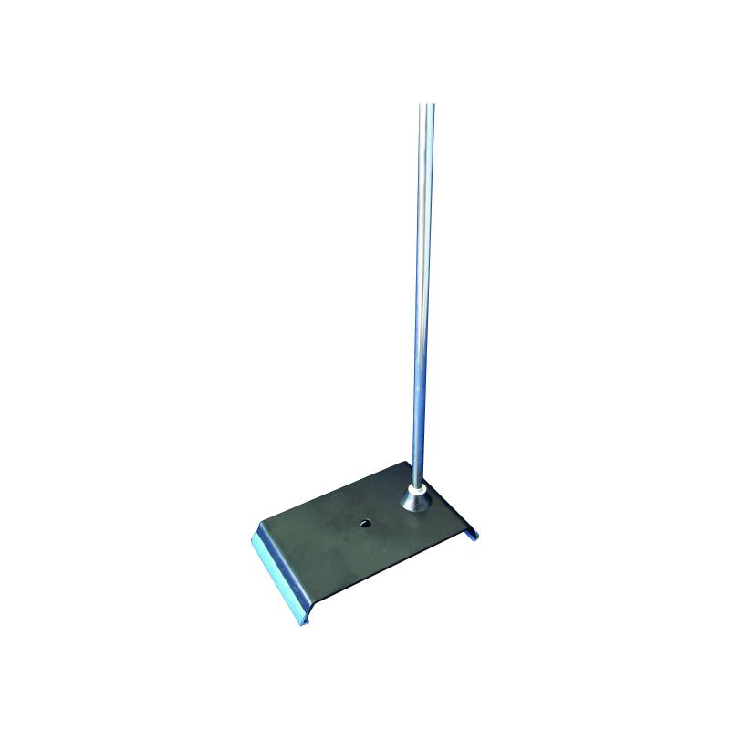 [#455054-S64508] Statif simple à base rectangulaire (Base 170x100 - Tige 9x450 mm - Masse 475 g)
