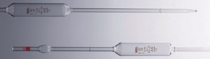 [#523006-S51271] Pipette jaugée - 2 traits - Classe B (1 mL - Bleu)