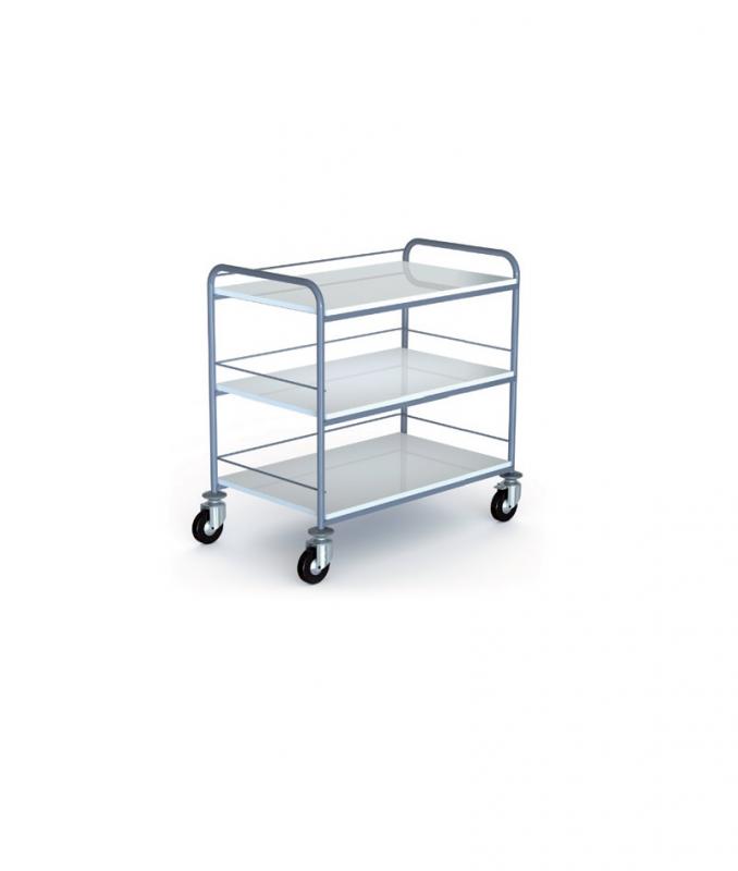 Chariot de laboratoire plateaux mélaminés (955x595 mm) grand modèle