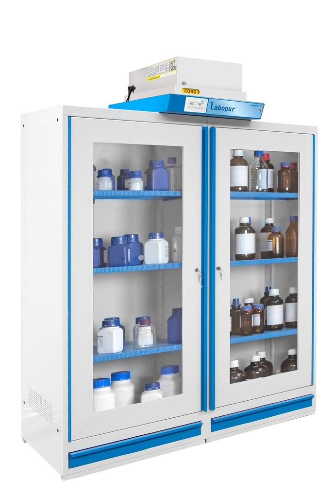 Armoire de sécurité filtrante à ventilation double Trionyx - 1900 mm x 545 mm