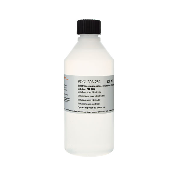 Conservation électrode KCl 3 M -  250 mL