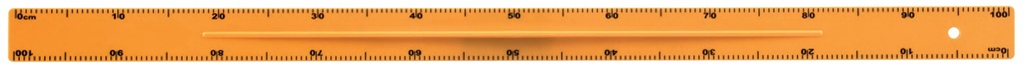[#705126-S65500] Règle en plastique de 1 m