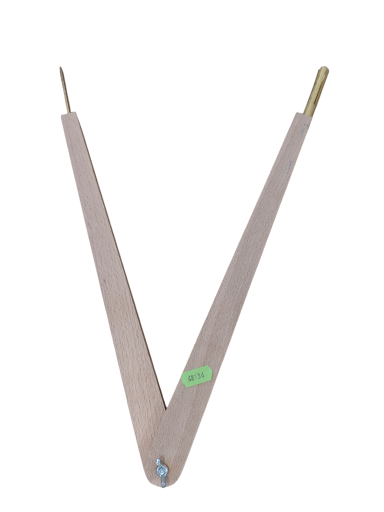 Compas en bois à pointe pour craie 40 cm