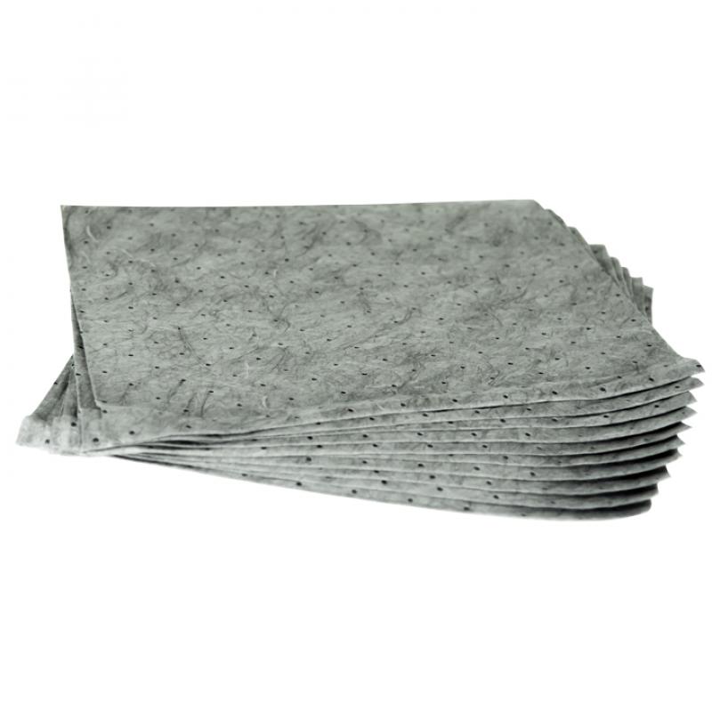 [S66194] Tapis absorbant pour bacs de rétention (lot de 10 feuilles)