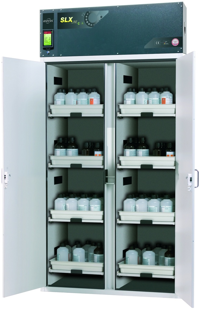 [250153-S85075] Armoire de sécurité ventilée filtrée acide/base (Série SLX) Asecos (4 - L 600 x P 615 x H 2300)