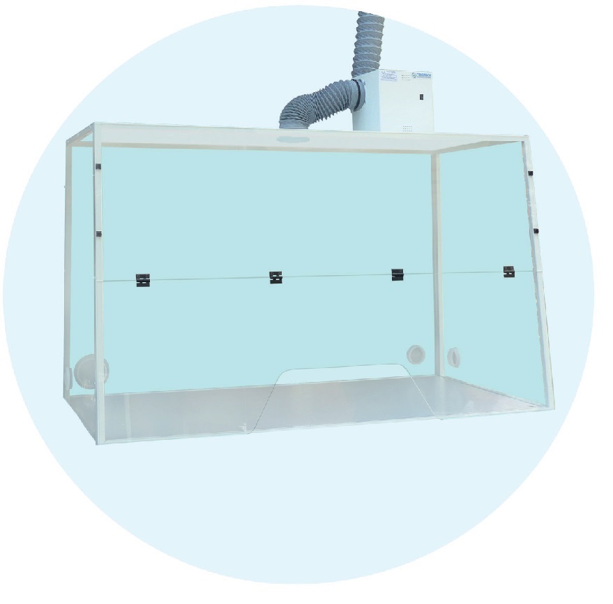 [S03488] Hotte à raccordement extérieur (sans filtre) BH12 - 1200x750x945 mm - Trionyx (2 mains)