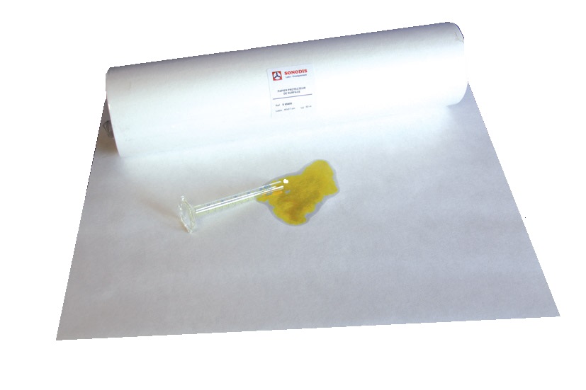 [S65408] papier de protection de paillasse (Lot de 100 feuilles 46x57 cm)