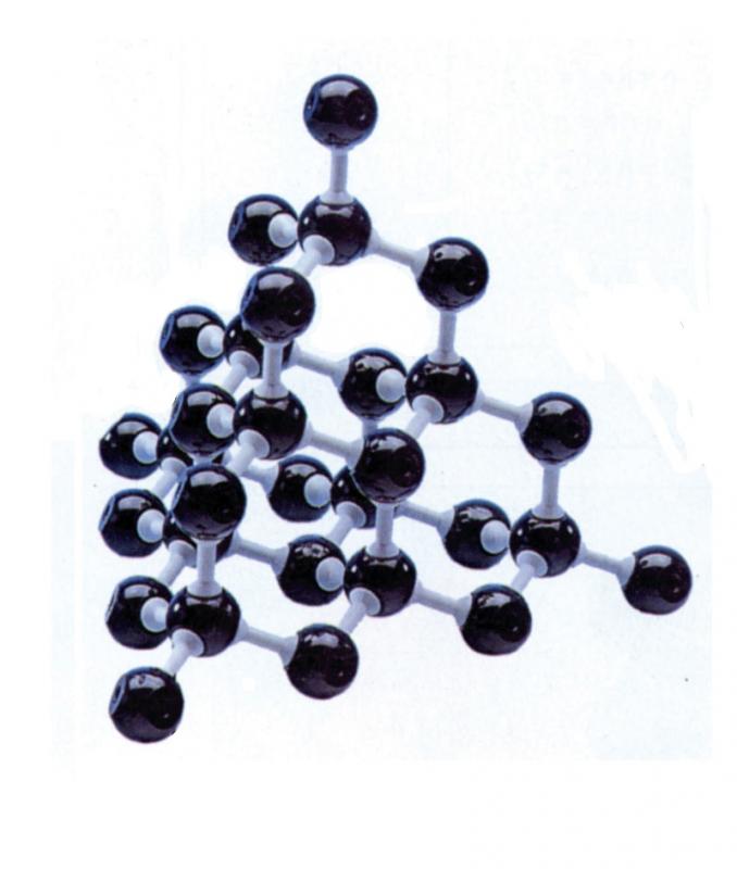 Modèle molécule de diamant