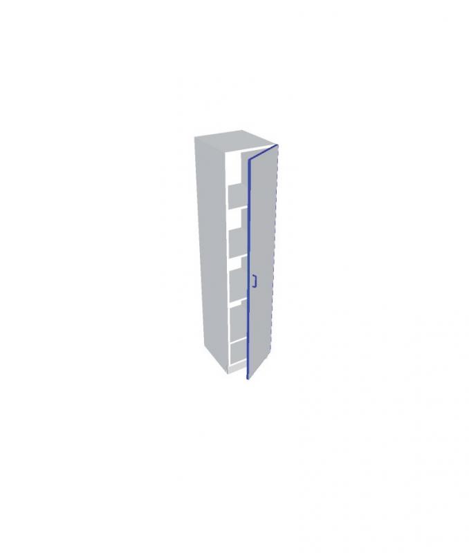 [S64288] Armoire à portes battantes (450 - L412 x P494 x H1963 mm)