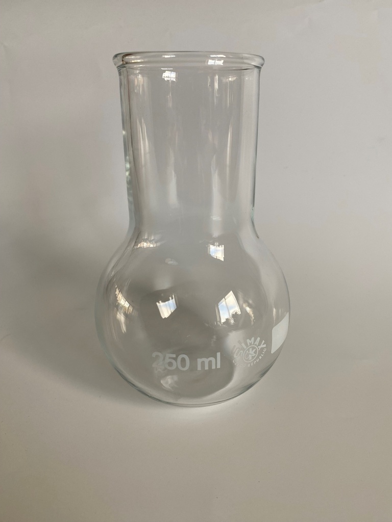 [S60886] Ballon Simax® - Fond plat - Col large - 250 mL
