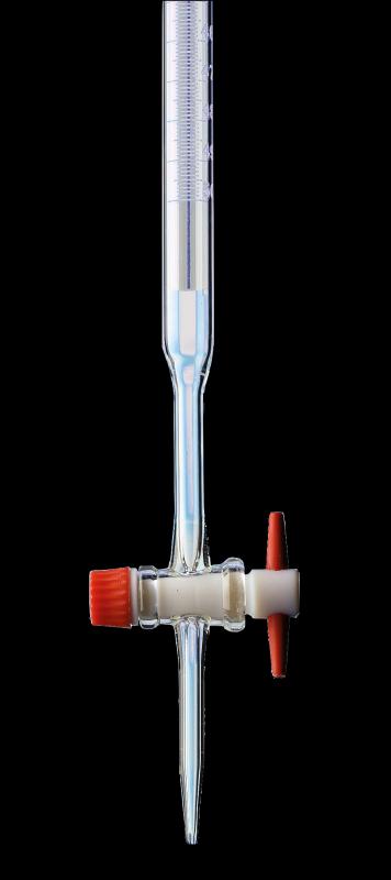 [#520003-S50284] Burette de Mohr avec robinet PTFE - classe A (25 mL, division 1/10 mL)