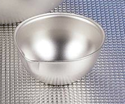 [S66101] Capsule inox à fond plat à bec (150 mL - 80 mm)