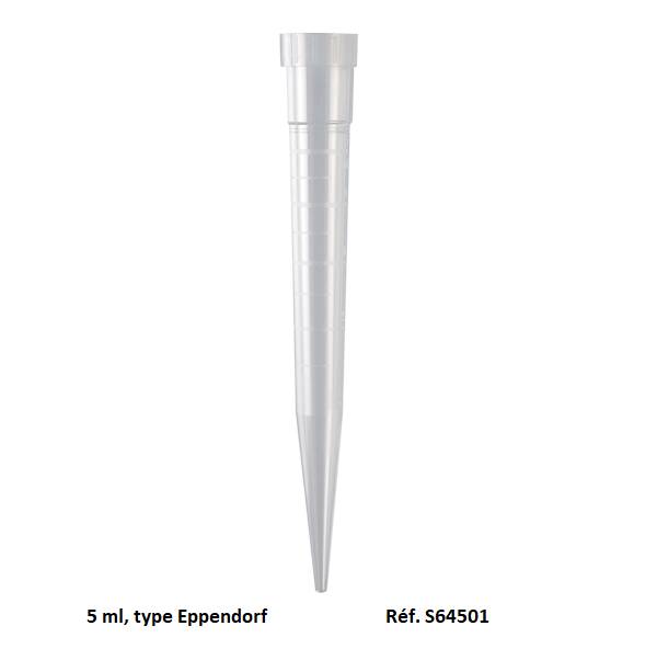 Cônes pour micropipettes type Eppendorf 5mL