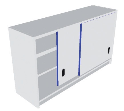 Meuble haut à portes coulissantes